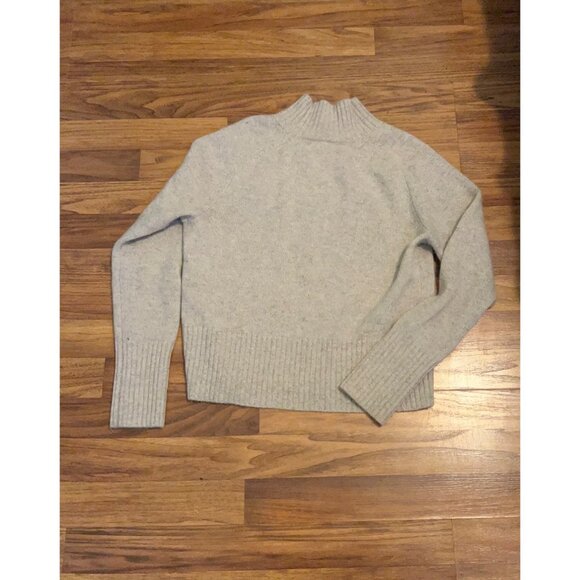 AQUA Cashmere Women’s Sweater Small Gray 100% Cashmere Mock Neck Pullover Soft C - Picture 1 of 8